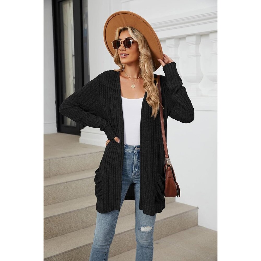 Women’s Lightweight Polyester Open Front Cardigan… - image 2